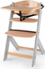 Kinderkraft krzesełko do karmienia enock drewniane szare nogi 915095