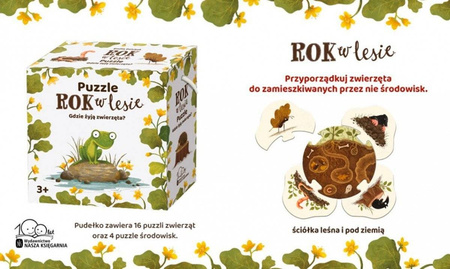 Rok w lesie Gdzie żyją zwierzęta? ZABAWKA 478581