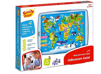 ODKRYWAM ŚWIAT MOJA PIERWSZA MAPA SMILY PLAY 983037