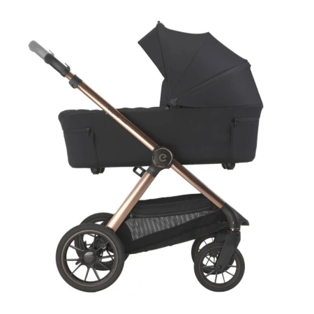 Espiro Code 10 clever black Wózek 2w1 z gondolą składaną na płasko a spacerówka automatycznie