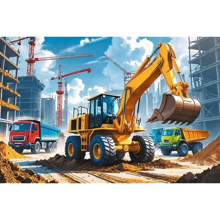 Puzzle Trefl 60 Traktor koparko-ładowarka 174069