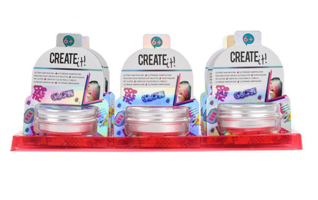 Create it ! Maskara z brokatem do włosów 098607