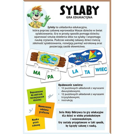 Gra Trefl Sylaby /Mały odkrywca 028133