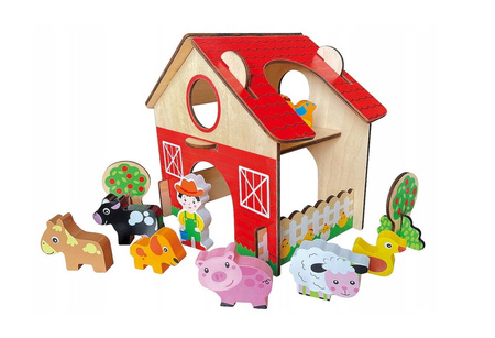 DREWNIANY DOMEK FARMA 849399