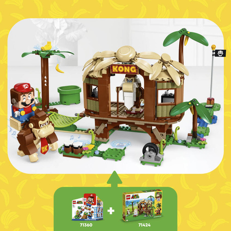 Lego 71424 Super Mario Domek na drzewie Donkey Konga zestaw rozszerzający