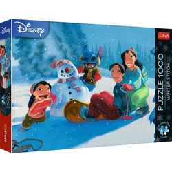 Puzzle Trefl 1000 Premium Plus Zimowy Stitch 121001