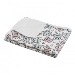 Akuku Podkład frotte z ceratką 70x50zm sowy pastelowe 010424