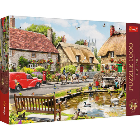 Puzzle Trefl 1000 Premium Plus Tea Time Lato w miasteczku 108088