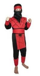 Strój dziecięcy Ninja czerwony pas rozmiar L 232531