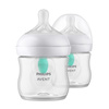 Philips AVENT Butelka Natural Response dla niemowląt z nakładką antykolkową AirFree 125 ml 0m+ 2 szt 990352