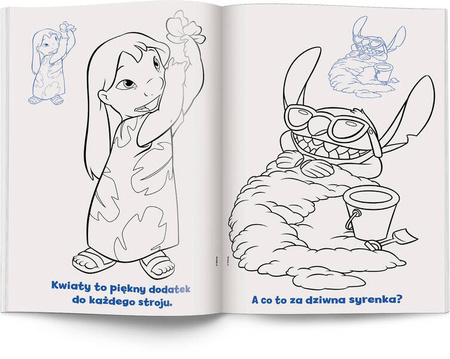 Książeczka Disney Stich Kolorowanka z naklejkami 345303