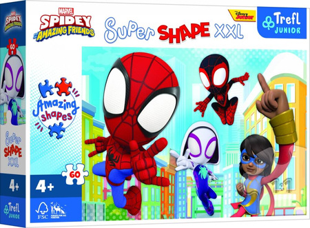 Puzzle Trefl 60 XXL Sprytny Spiday 500127