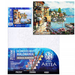 Zestaw z farbami malowanie wg. numerów podobr. 40x50cm Wakacje 189949