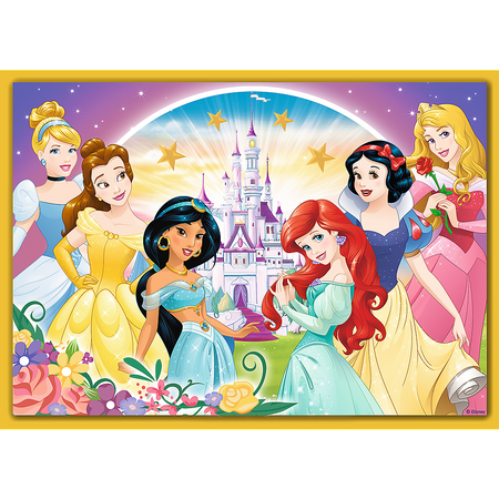 Puzzle trefl 4w1 35,48,54,70 disney princess