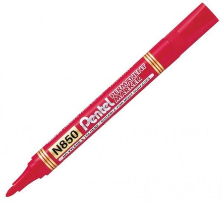 Pentel Marker permanentny 1,1mm czerwony okrągły N850 071378