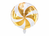 Balon foliowy Cukierek 35cm złoty 137011