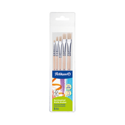 Pelikan Zestaw pędzli 5szt 2,6,8,10,12 płaskie blister 701541