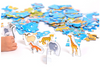 Czuczu: puzzle-mapa świata -zwierzęta 490098