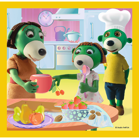Puzzle Trefl 3w1 Razem jest wesoło 348507