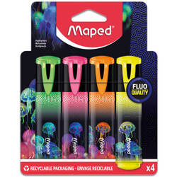 Maped Zakreślacz Deepsea Fluo 4kol w kart.pud.407103