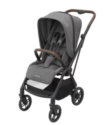 Wózek Maxi Cosi Leona 2 Select Grey (Black Frame & Brown Leather)