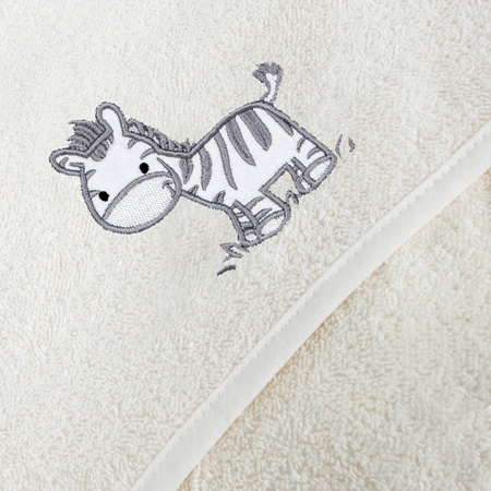 Ceba Ręcznik dla niemowlaka Zebra Creamy 100x100 Ceba Baby 332413
 