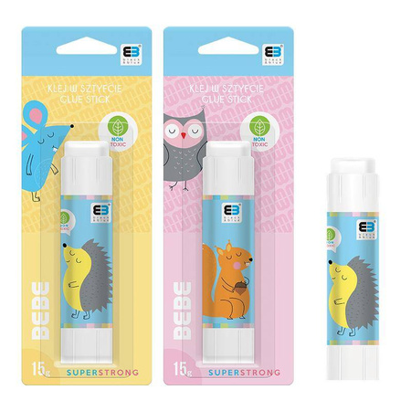 Klej sztyft 15g transparentny bb kids pastel 259592