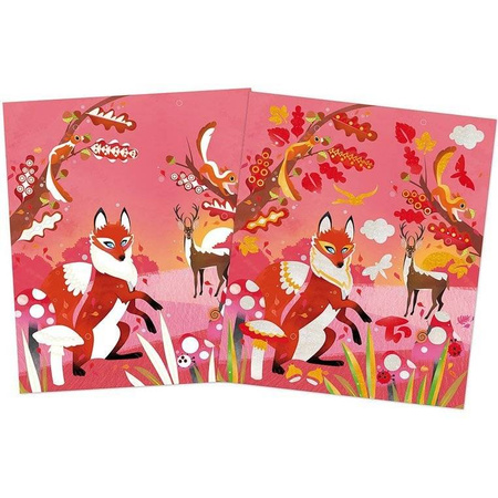 Zestaw kreatywny Perłowe plakatówki 4 pory roku Janod 379520 