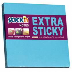 Notes samoprz.Stick'n Extra 76x76mm niebieski neon 216736
