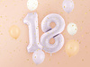 Balon foliowy cyfra 1 72cm fiolet 052536