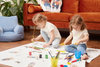Ceba Less mess mat - mata ochronna (120x120) Fluffy Puffy Teddy 337685