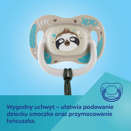 Canpol babies smoczek silikonowy 18+ m symetryczny Exotic (lama) 870222