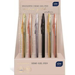 Długopis metalowy slim Satin Gold 346834