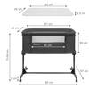 Kidwell Łóżeczko dostawne Snuzzy Dark Grey 099511