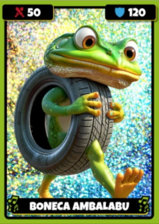 KIDZ BRAINROT 4x Kolekcjonerskie Karty Holograficzne i 4x Tatuaże 095605