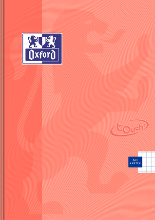 Brulion Oxford A5 60k krata 90g MO Touch pastel koral szyty 389903