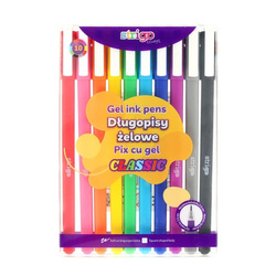 Strigo Długopisy Żelowe w 10 Klasycznych Kolorach 885359