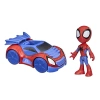 Marvel F1459/F1940 Spidey i przyjaciele Spidey z pojazdem Figurka 10 cm 974948