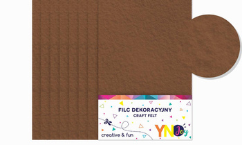 Filc dekoracyjny 8szt brązowy 279415