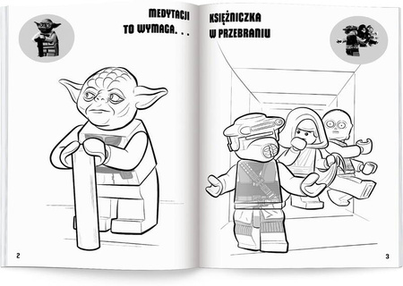 Książeczka LEGO STAR WARS KOLOROWANKA Z NAKLEJKAMI 344474