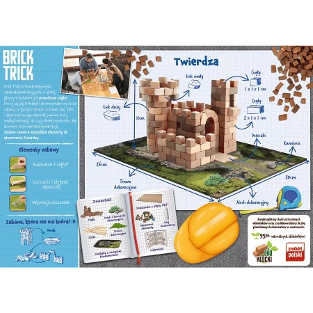 Trefl Brick Trick Buduj z cegły Twierdza 615401