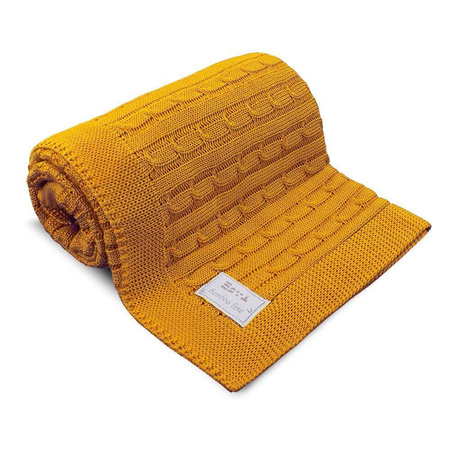 Kocyk bambusowy EEVI warkocz miodowy