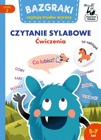 Książeczka Bazgraki czytają trudne wyrazy Czytanie sylabowe Ćwiczenia 044485