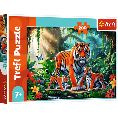 Puzzle Trefl 200 Tygrysie zwyczaje 133301