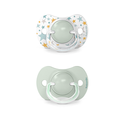Suavinex Smoczek fizjologiczny SX Pro silikonowy 2 szt. | 6-18 m | zielony| Dreams