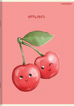 Zeszyt Top 2000 A5 16k linia LP2K krata Fruits 432548