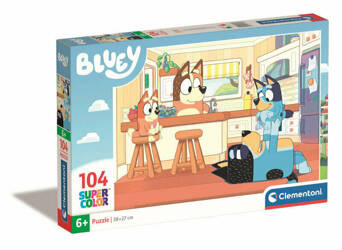 Clementoni Puzzle 104 Super Kolor Bluey 271696