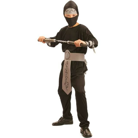 Strój dziecięcy Ninja szary pas rozmiar M 232555