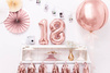 Balon foliowy cyfra 1 różowe złoto 35cm 779877