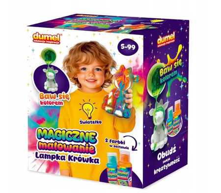 Dumel Magiczne malowanie Lampka krówka 306186